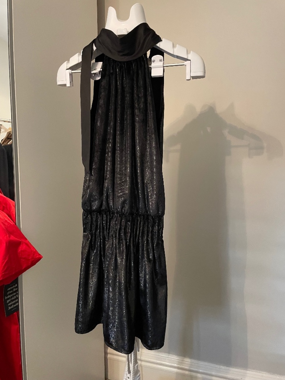 RAMY BROOK VELVET MINI DRESS XXS